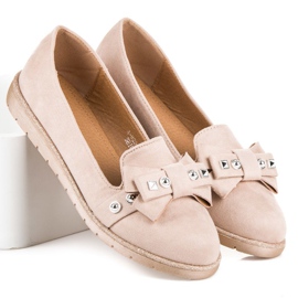 Marquiz Domnii din piele de căprioară cu arc maro 1