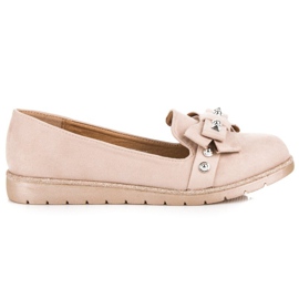 Marquiz Domnii din piele de căprioară cu arc maro 2