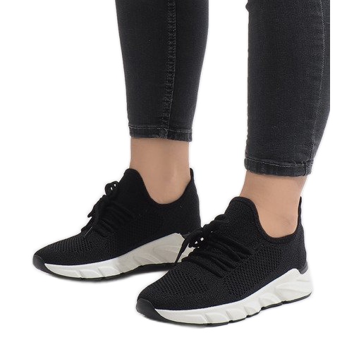 7766-Y pantofi sport negri negru 1