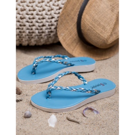 Seastar Flip-flops albastru împletit 3