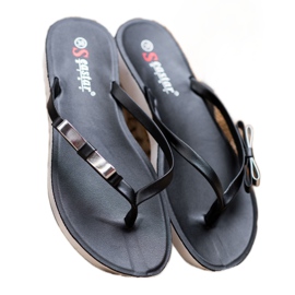 Seastar Flip-flops With A Bow negru 2