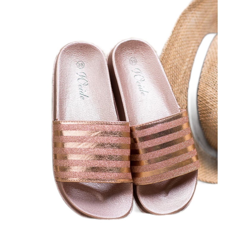 Weide Papuci Cu Sclipici roz 1 Weide Papuci Cu Sclipici roz 1