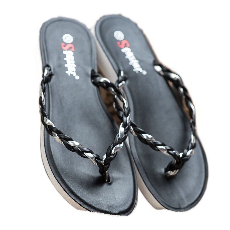 Seastar Flip-flops negre împletite negru 2 Seastar Flip-flops negre împletite negru 2