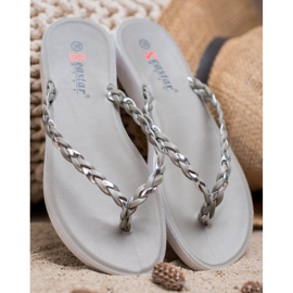 Seastar Flip-flops gri împletit 2