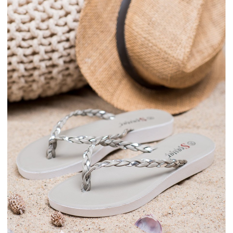 Seastar Flip-flops gri împletit 1