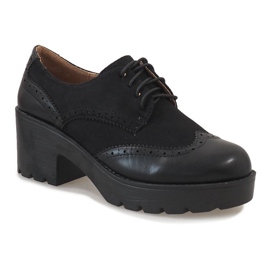 Pantofi mici negri pe pantoful de jazz A532 negru 1