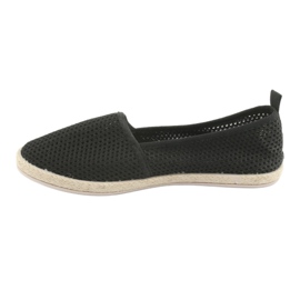 Espadrile cu plasă neagră JX1029 Negru 2