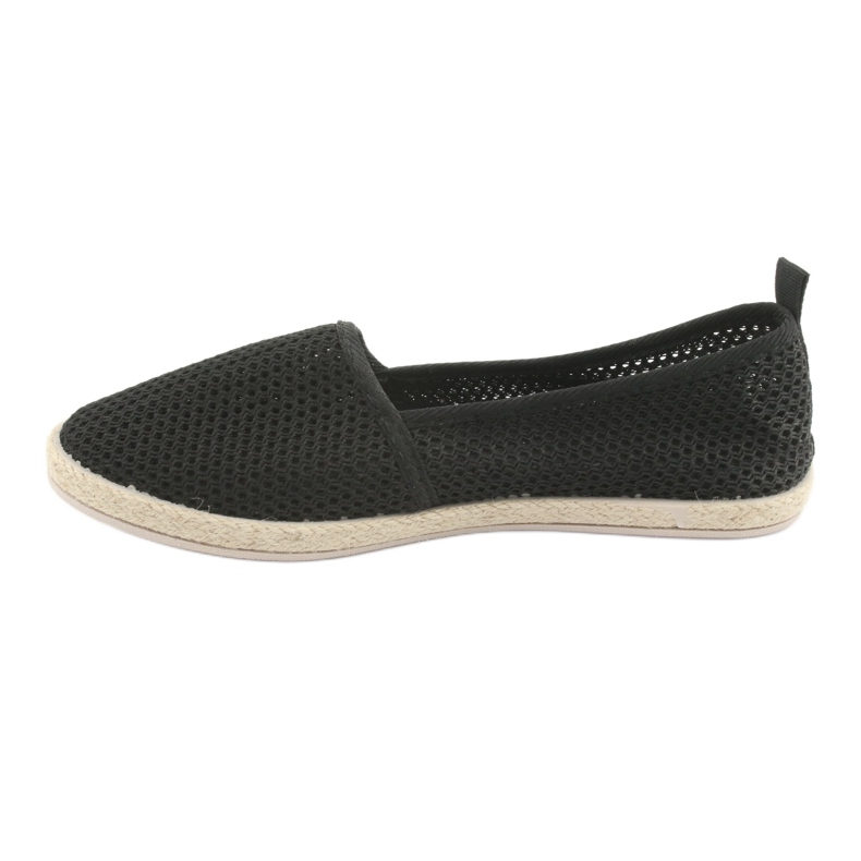 Espadrile cu plasă neagră JX1029 Negru 2