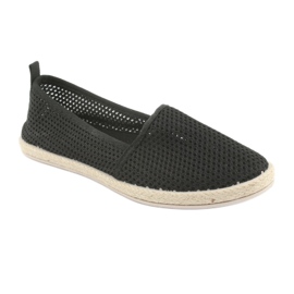 Espadrile cu plasă neagră JX1029 Negru 1