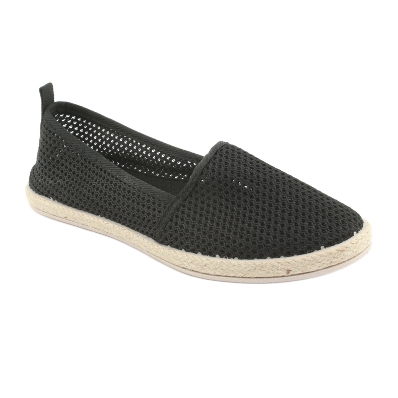 Espadrile cu plasă neagră JX1029 Negru 1