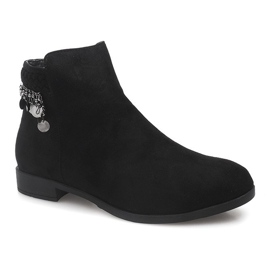 Suede LL113 Cizme negre negru 1