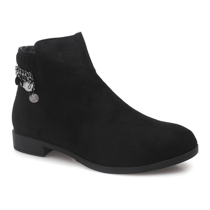 Suede LL113 Cizme negre negru 1