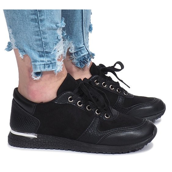 Adidași sport negri Lyon negru 1