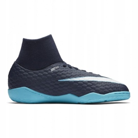 Încălțăminte de interior Nike HypervenomX Phelon Iii Df Ic Jr 917774-414 multicolor albastru 3