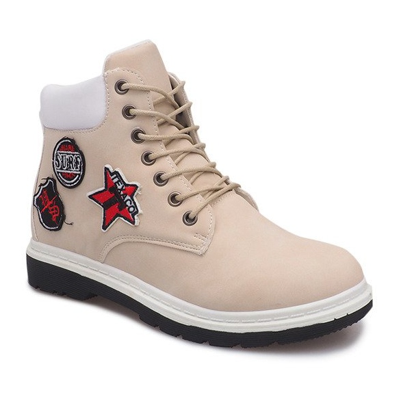 Cizme izolate din lemn SJ1679-5 Bej 1