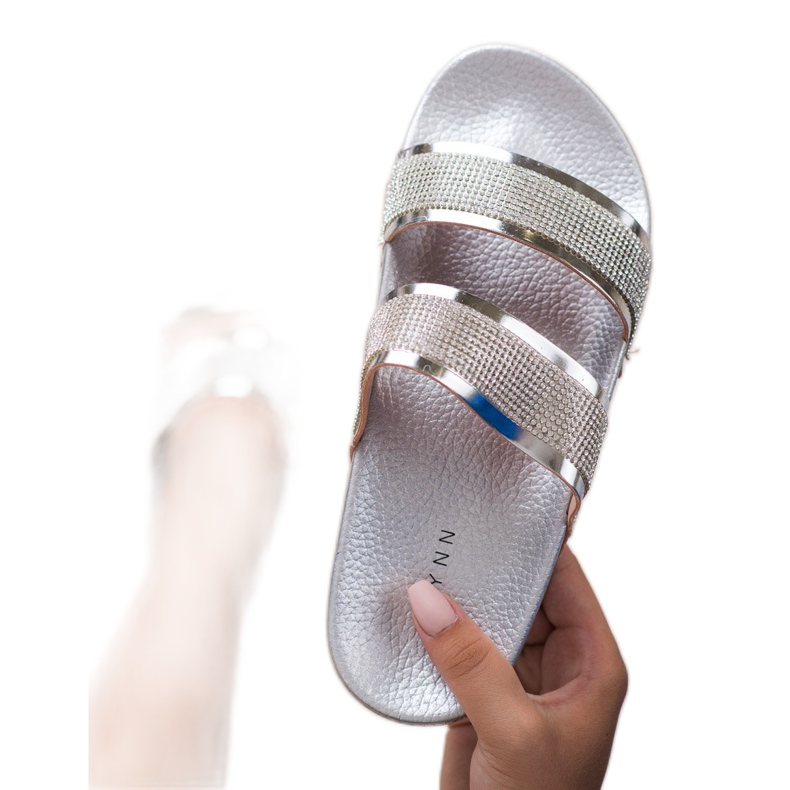 Erynn Papuci de argint gri 1