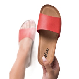 SHELOVET Papuci Pe O Pană De Plută roșu 1