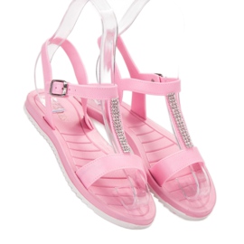SHELOVET Sandale din cauciuc roz 1
