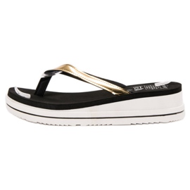 SHELOVET Flip-flops cu pană negru 2