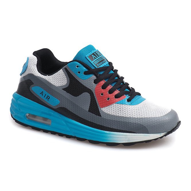 Pantofi de alergare Neony B306-9 Alb negru albastru multicolor 2