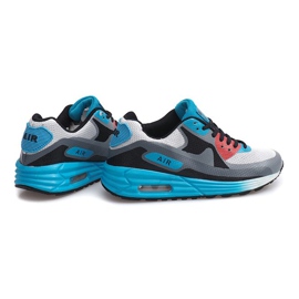 Pantofi de alergare Neony B306-9 Alb negru albastru multicolor 4