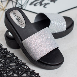 SHELOVET Papuci din cauciuc gri 1