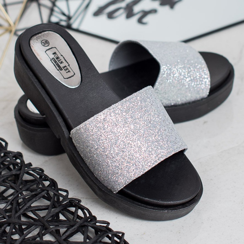 SHELOVET Papuci din cauciuc gri 1