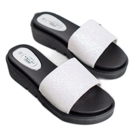 SHELOVET Papuci din cauciuc alb 1