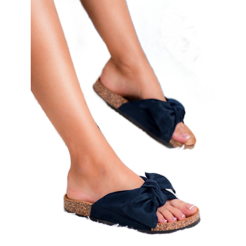 Super Me Papuci negri la modă negru 1