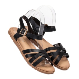 BLESS Sandale negre clasice negru 1