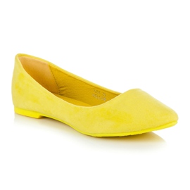 Seastar Suede Ballerina In Spitz galben 1