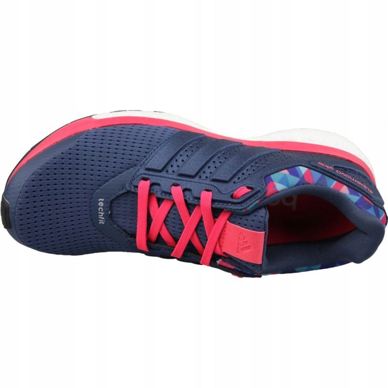 Pantofi Adidas Supernova Glide 8 Gfx W AQ5059 albastru marin 2