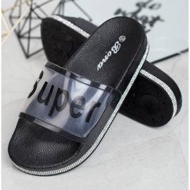 Bona Flip-flops transparente negru 3