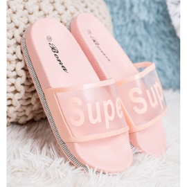 Bona Flip-flops transparente roz 1