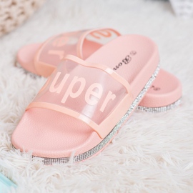 Bona Flip-flops transparente roz 4