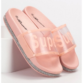 Bona Flip-flops transparente roz 3