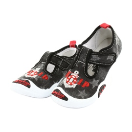 American Club Adidași pentru copii insert din piele TEN12 negru roșu gri 3