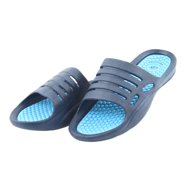 Papuci din spumă albastră American Club pentru apă albastru marin 3