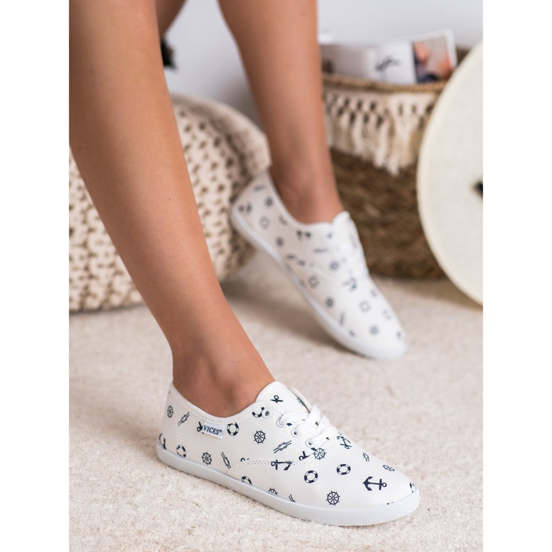 Tenisi VICES marinar alb 2