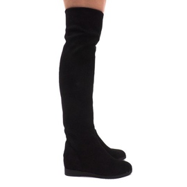 Cizme Wed Wedge 168-108 Negre negru 1