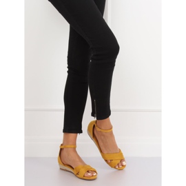 Sandale espadrile galbene 9R121 Galbene 1 Sandale espadrile galbene 9R121 Galbene 1