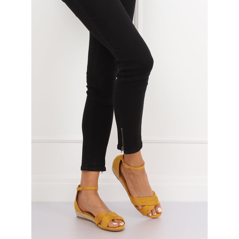 Sandale espadrile galbene 9R121 Galbene 1 Sandale espadrile galbene 9R121 Galbene 1