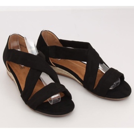 Sandale negre espadrile 9R72 Negre negru 1 Sandale negre espadrile 9R72 Negre negru 1