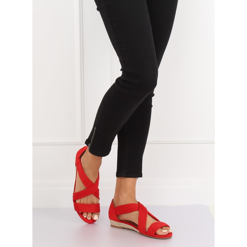 Sandale espadrile roșu 9R72 Roșu roşu 2