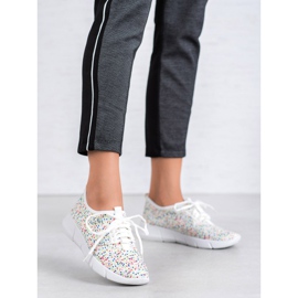 Bona Încălțăminte sport cu buline alb 1