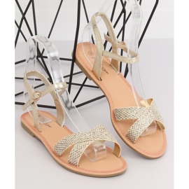 Sandale pentru femei și aur WL282 Aur de aur 1