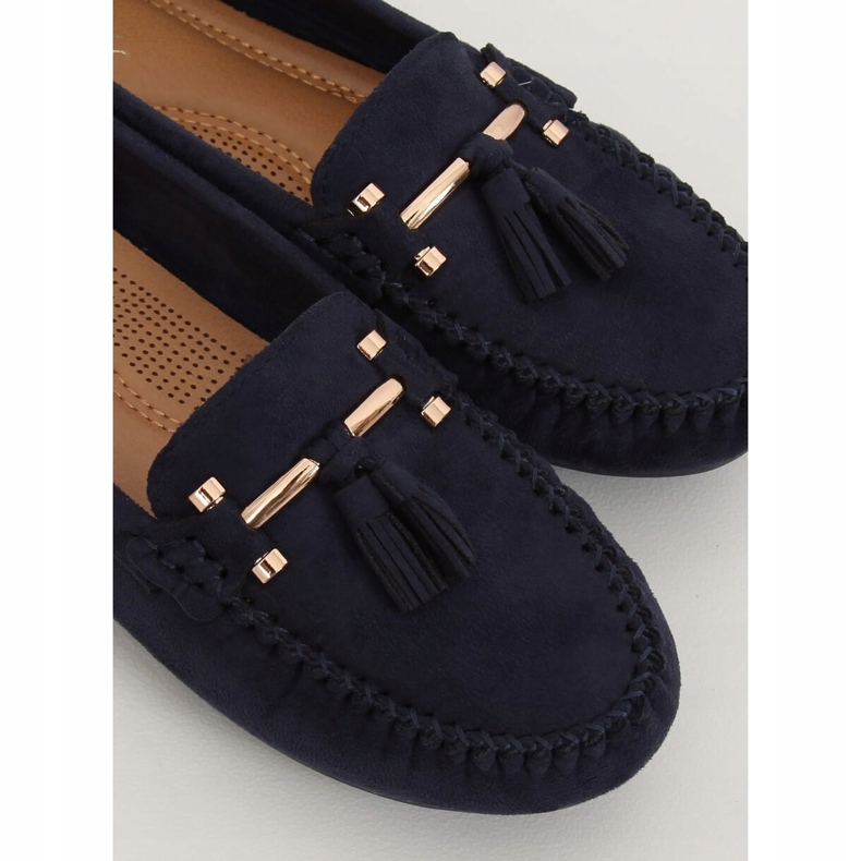 Mocasini bleumarin pentru femei L7183 Albastru albastru marin 1