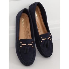 Mocasini bleumarin pentru femei L7183 Albastru albastru marin 2