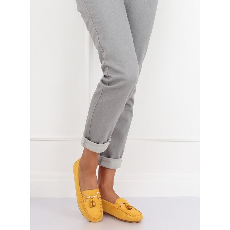 Mocasini galben pentru femei L7183 Galben 1 Mocasini galben pentru femei L7183 Galben 1