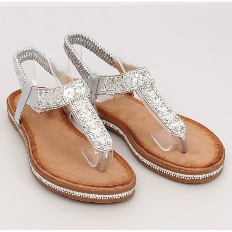 Flip-flops de argint ZY163 Silver gri 1